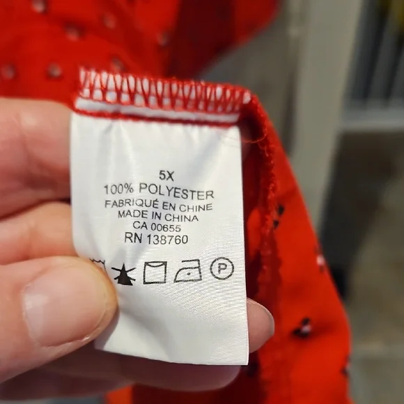 Penningtons Red Tunic with Pattern - Picture 5 of 7